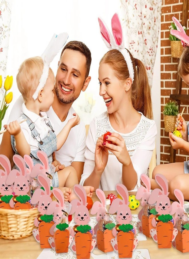 بيسماهير مجموعة علب هدايا عيد الفصح من BASEMMAHER، ٢٠ قطعة، تتضمن علب حلوى على شكل أرنب وجزر وبسكويت وشوكولاتة، وسلة بيض ثلاثية الأبعاد على شكل أرنب، مثالية لحفلات الربيع، وحفلات عيد الفصح، وتزيين حفلات أعياد الميلاد، ومستلزمات التوزيعات. - Image 5